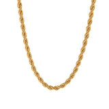 5mm Chunky Twisted Chain Necklace Hip Pop Jewelry