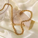 5mm Chunky Twisted Chain Necklace Hip Pop Jewelry
