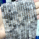 5mm Faceted Grey Cloud Quartz Cube Spacer Beads for Jewelry Making