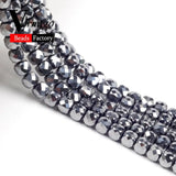 5mm Faceted Terahertz Square Beads Natural Stone Beads for Jewelry Making