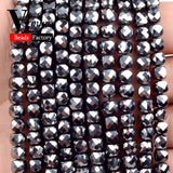 5mm Faceted Terahertz Square Beads Natural Stone Beads for Jewelry Making