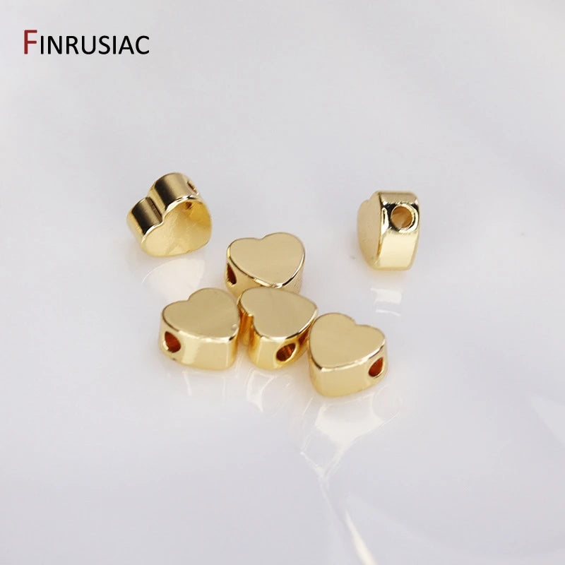 5mm Heart Spacer Beads for DIY Bracelet Necklace Making