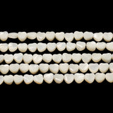 5mm Heart Shape Natural Mother of Pearl Shell Beads For Jewelry Making