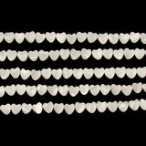 5mm Heart Shape Natural Mother of Pearl Shell Beads For Jewelry Making