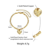 Heart Shaped Anklet Initial A Charm Stainless Steel Anklet