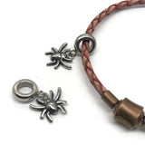 Stainless Steel Spider Pendants Charm Beads for DIY Jewelry Making