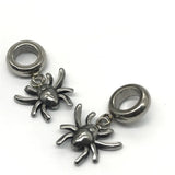 Stainless Steel Spider Pendants Charm Beads for DIY Jewelry Making