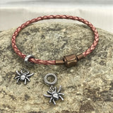 Stainless Steel Spider Pendants Charm Beads for DIY Jewelry Making