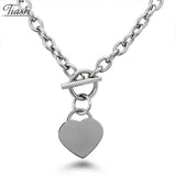 5mm Love Pendant Necklace For Men Women