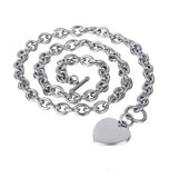 5mm Love Pendant Necklace For Men Women