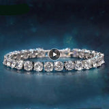 5mm Moissanite Tennis Bracelet 925 Sterling Silver Wedding Sparkle Bangle