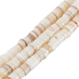 5mm Shell Heishi Beads for DIY Jewelry Making 204~209pcs/Strand