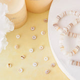 5mm Shell Heishi Beads for DIY Jewelry Making 204~209pcs/Strand
