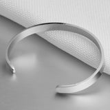 Personalized Stainless Steel ID Bangle Bracelet for Women