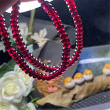 5mm Wine Red Garnet Bracelet - Healing Love Gift Crystal Beads
