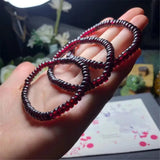 5mm Wine Red Garnet Bracelet - Healing Love Gift Crystal Beads
