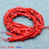 5mm Hematite Beads Natural Stone Matte Colour Mineral Square Spacer Beads