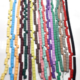 5mm Hematite Beads Natural Stone Matte Colour Mineral Square Spacer Beads