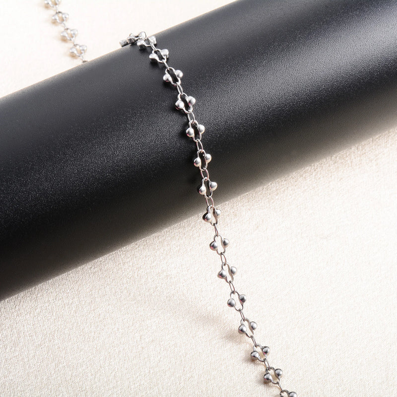 5mm Women's Stainless Steel Link Chain Choker Necklace