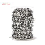 5mm Stainless Steel Hollow Heart Link Chains for DIY Jewelry Making