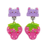 5pair Resin Clip Earrings for Girls Kids Women