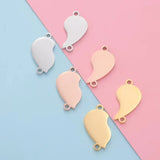 5pair/lot 2 In 1 Heart Charm Split Half Charms For DIY