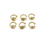 5pairs CZ Star Clip on Earring Cuff Earrings Gift