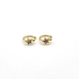 5pairs CZ Star Clip on Earring Cuff Earrings Gift