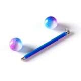 Colorful Baking Varnish Tongue Rings Surgical Steel Piercing Studs