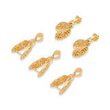 5pc Brass Ice Pick and Pinch Bails Golden 24mm For Jewelry Making