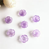 5pc Natural Quartz Loose Beads Purple Crystal Bead for Jewelry Making DIY