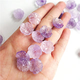 5pc Natural Quartz Loose Beads Purple Crystal Bead for Jewelry Making DIY