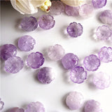 5pc Natural Quartz Loose Beads Purple Crystal Bead for Jewelry Making DIY
