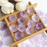 5pc Natural Quartz Loose Beads Purple Crystal Bead for Jewelry Making DIY