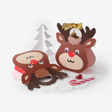 5pc Portable Christmas Box Elk Candy Creative Cartoon Box