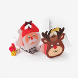 5pc Portable Christmas Box Elk Candy Creative Cartoon Box