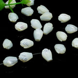 5pc Flower Shell Beads Carved Pearl Shell Loose Bead DIY Findings