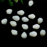 5pc Flower Shell Beads Carved Pearl Shell Loose Bead DIY Findings