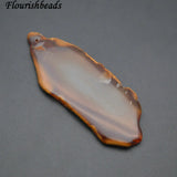 5pc Natural Agate Stone Slab Pendant for Jewelry Making