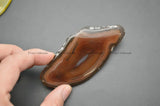 5pc Natural Agate Stone Slab Pendant for Jewelry Making