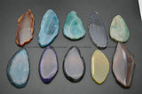 5pc Natural Agate Stone Slab Pendant for Jewelry Making