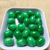 5pc Natural A Green Jade Beads DIY Bracelet Bangle Charm Jadeite Jewellery