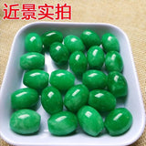 5pc Natural A Green Jade Beads DIY Bracelet Bangle Charm Jadeite Jewellery