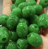Natural Green Jade Beads DIY Bracelet Bangle Charm Jadeite Jewellery