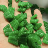 5pc Natural A Green Jade Butterfly Beads DIY Bracelet Bangle Charm