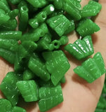 5pc Natural A Green Jade Butterfly Beads DIY Bracelet Bangle Charm