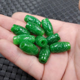 5pc Green Jade Money Beads Bracelet Bangle Charm Jadeite Jewellery