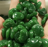 5pc Natural A Green Jade Ruyi Beads DIY Bracelet Bangle Charm Jewellery