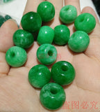 Natural A Jades Green Round Buddha Beads Bracelet Bangle