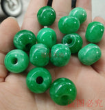 Natural A Jades Green Round Buddha Beads Bracelet Bangle